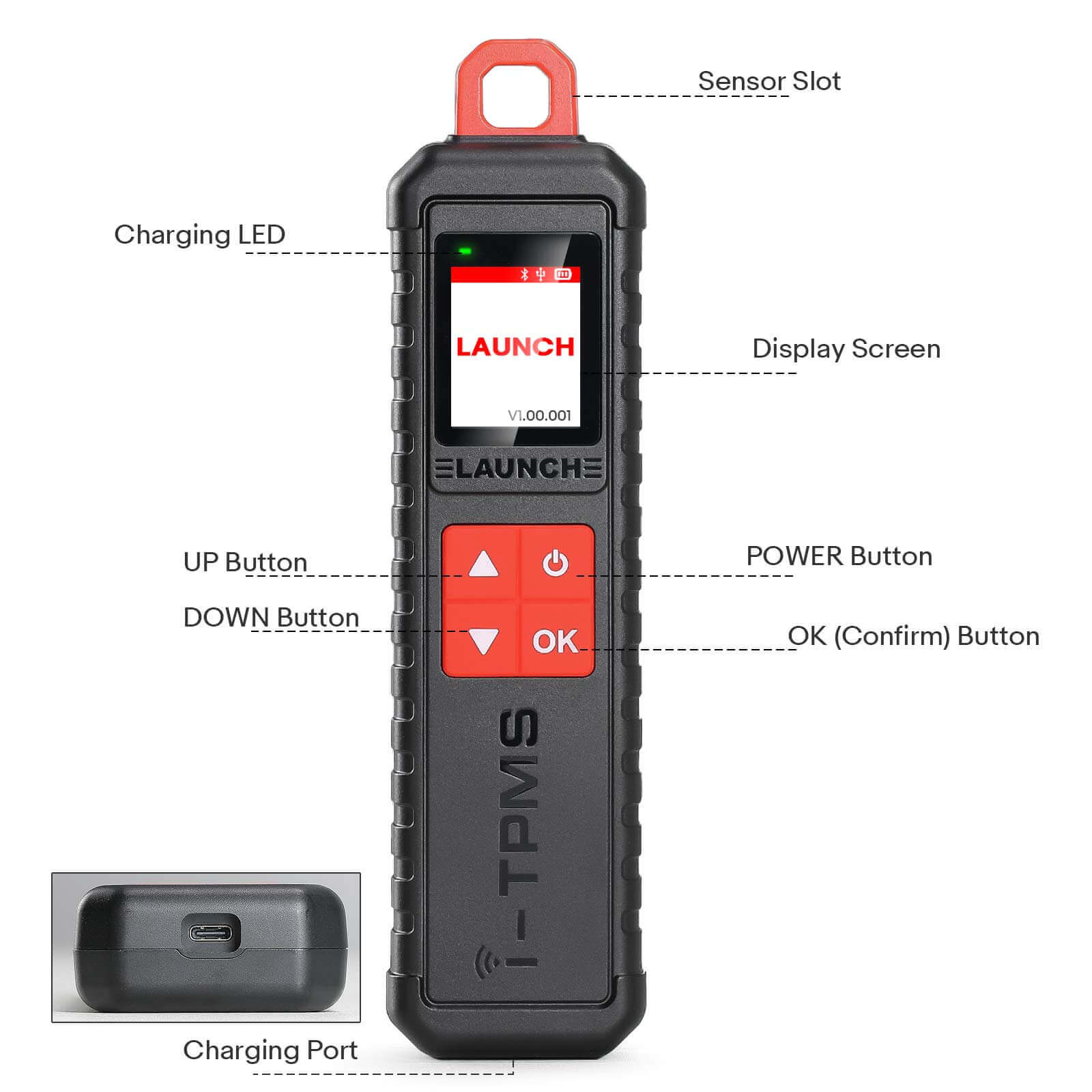2026 Launch X431 i-TPMS Tire Pressure Detector Upgraded of TSGUN Work with Launch X431 V, V+, PRO3S+, Pro3, Pro5 and PAD V - Image 3