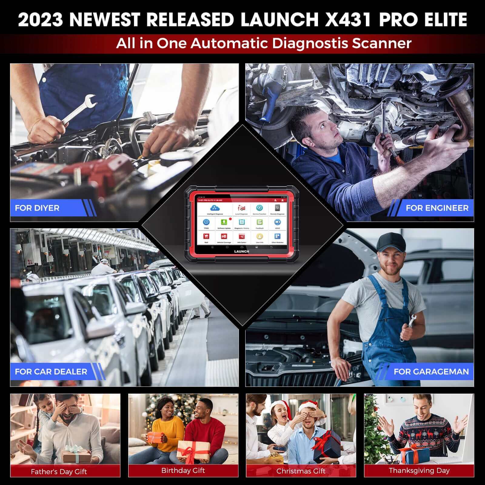 2025 LAUNCH X431 PRO Elite Launch Diagnostic Tool, Bi-Directional obd2 code reader, ECU Online Coding, Full System, 37+ Resets Services, CANFD DOIP, FCA, Key Program, with 2 Years Update - Image 9