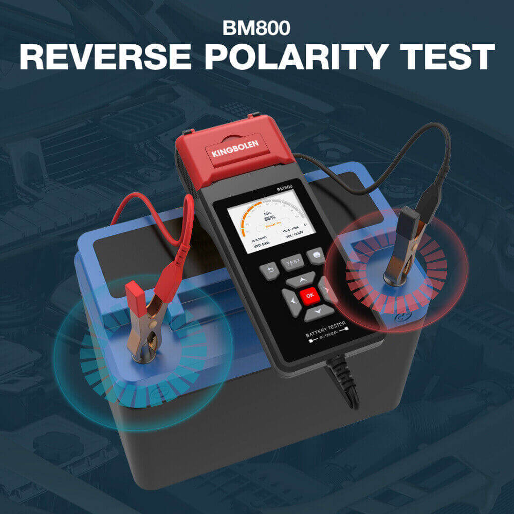 KINGBOLEN® BM800 Car Heavy Duty Truck Battery Tester 6V12V24V Cranking Charging Test With Printer - Image 6
