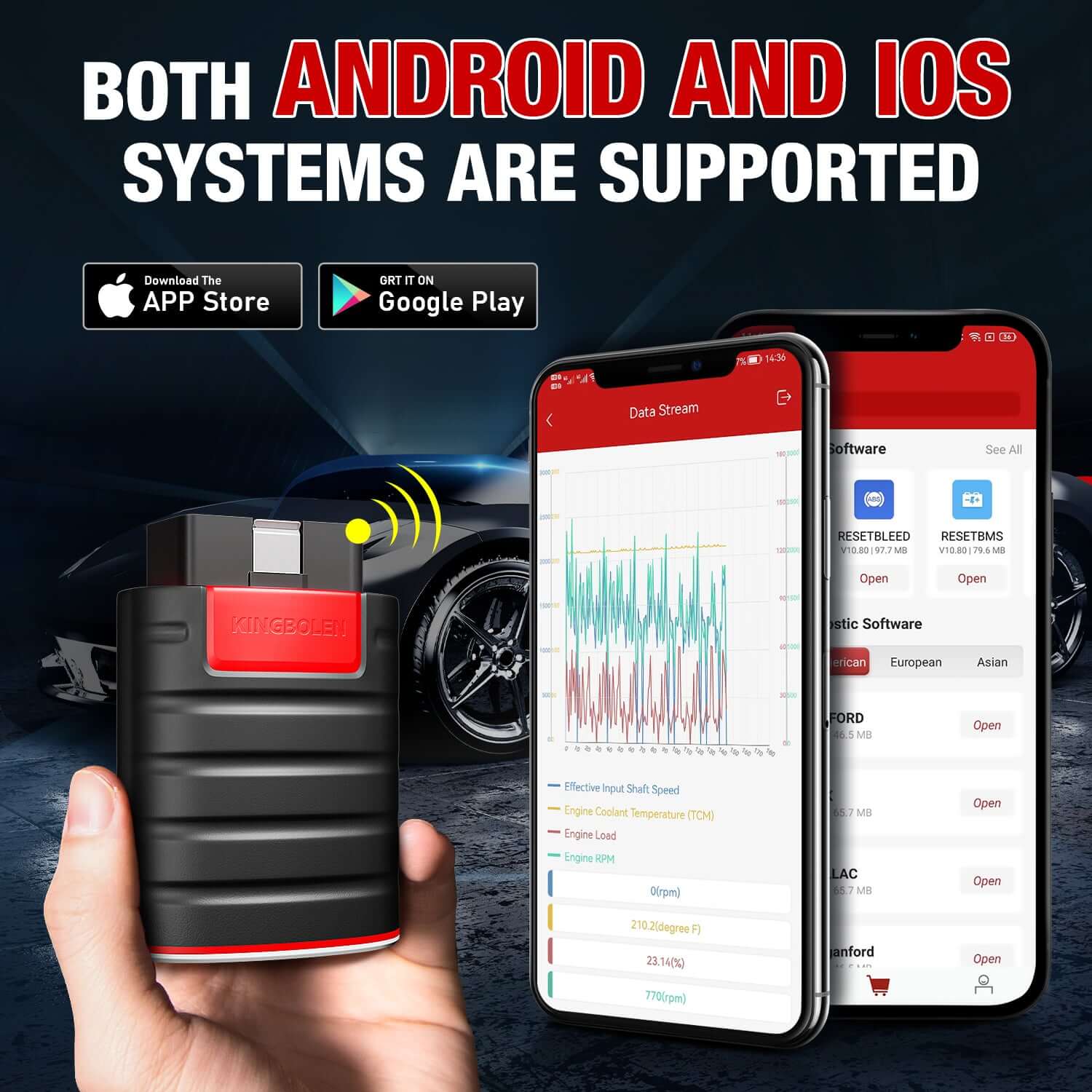 KINGBOLEN® Ediag All Systems Bidirectional Test and ECU Coding OBD2 Scanner - Image 6