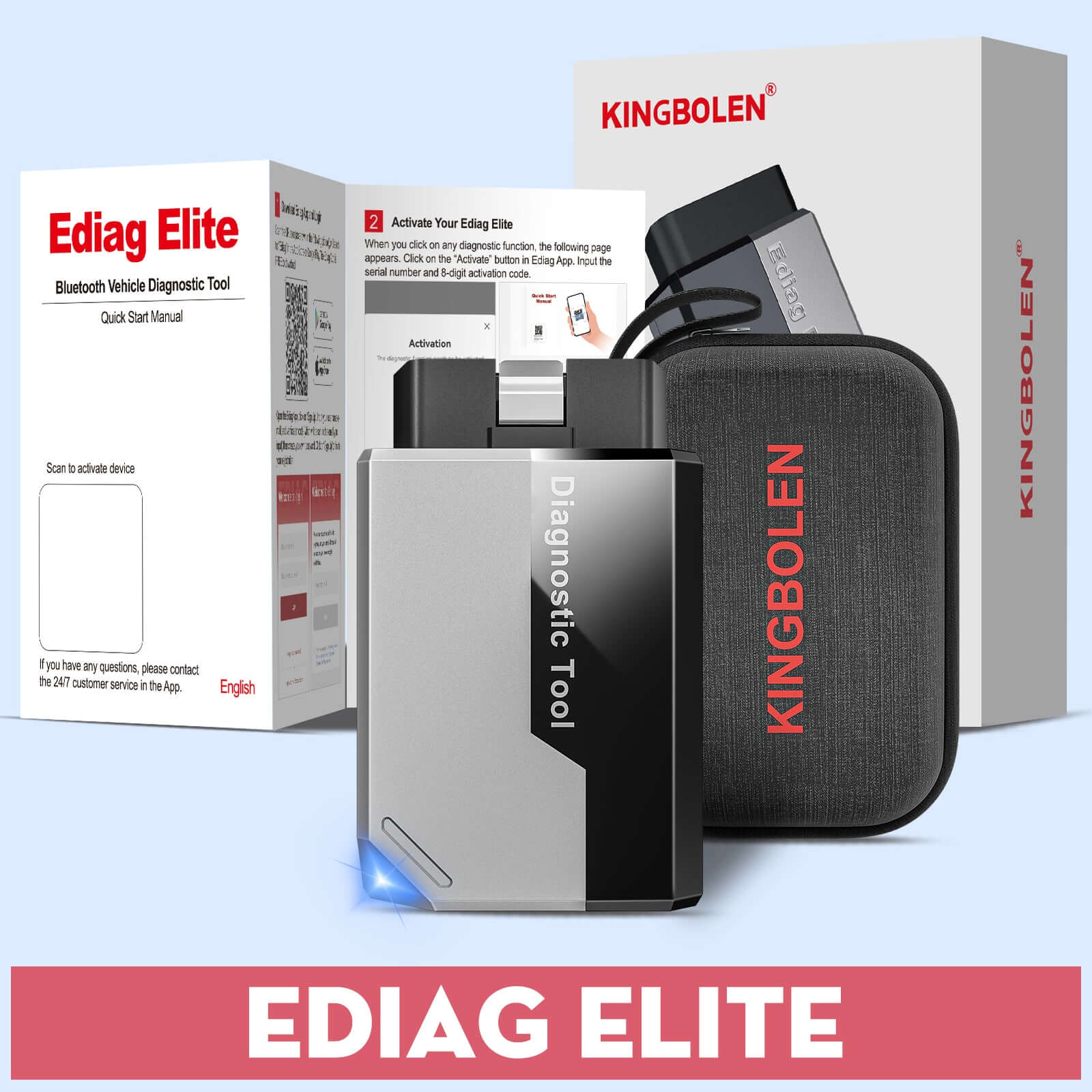 KINGBOLEN EDIAG ELITE Free Update CANFD&FCA All System Diagnostic Tool Bidirectional Test OBD2 Scanner - Image 11