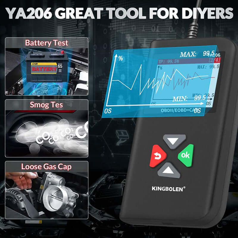 KINGBOLEN® YA206 OBD2 Scanner and Code Reader(ONLY ship to USA) - Image 3