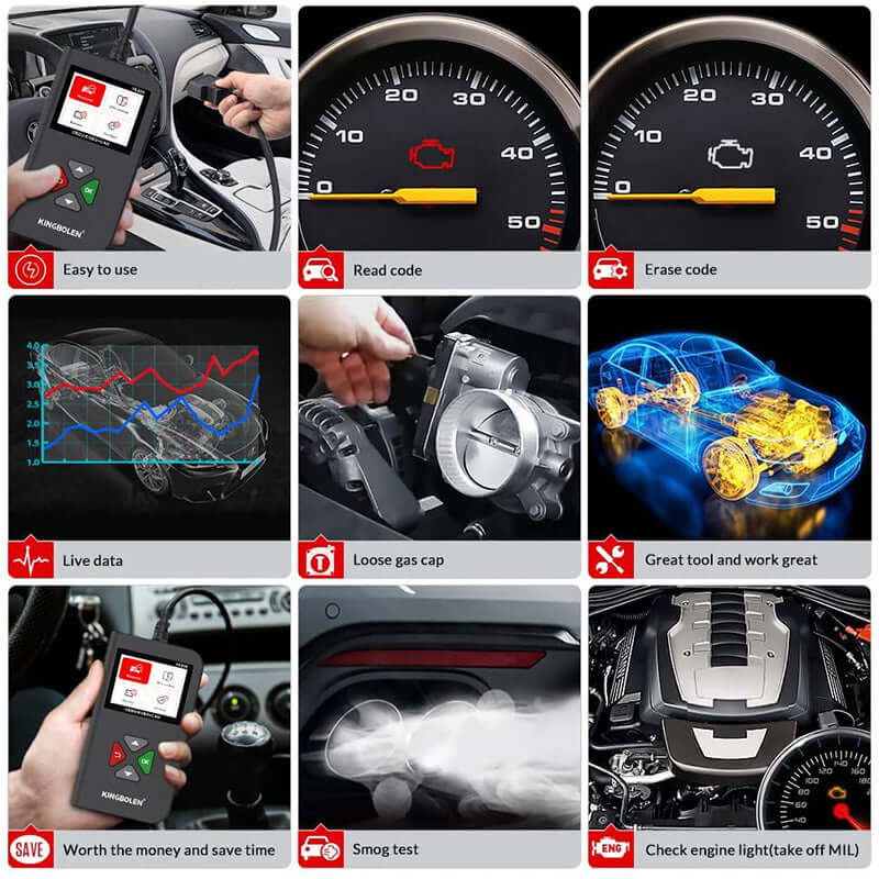 KINGBOLEN® YA206 OBD2 Scanner and Code Reader(ONLY ship to USA) - Image 6