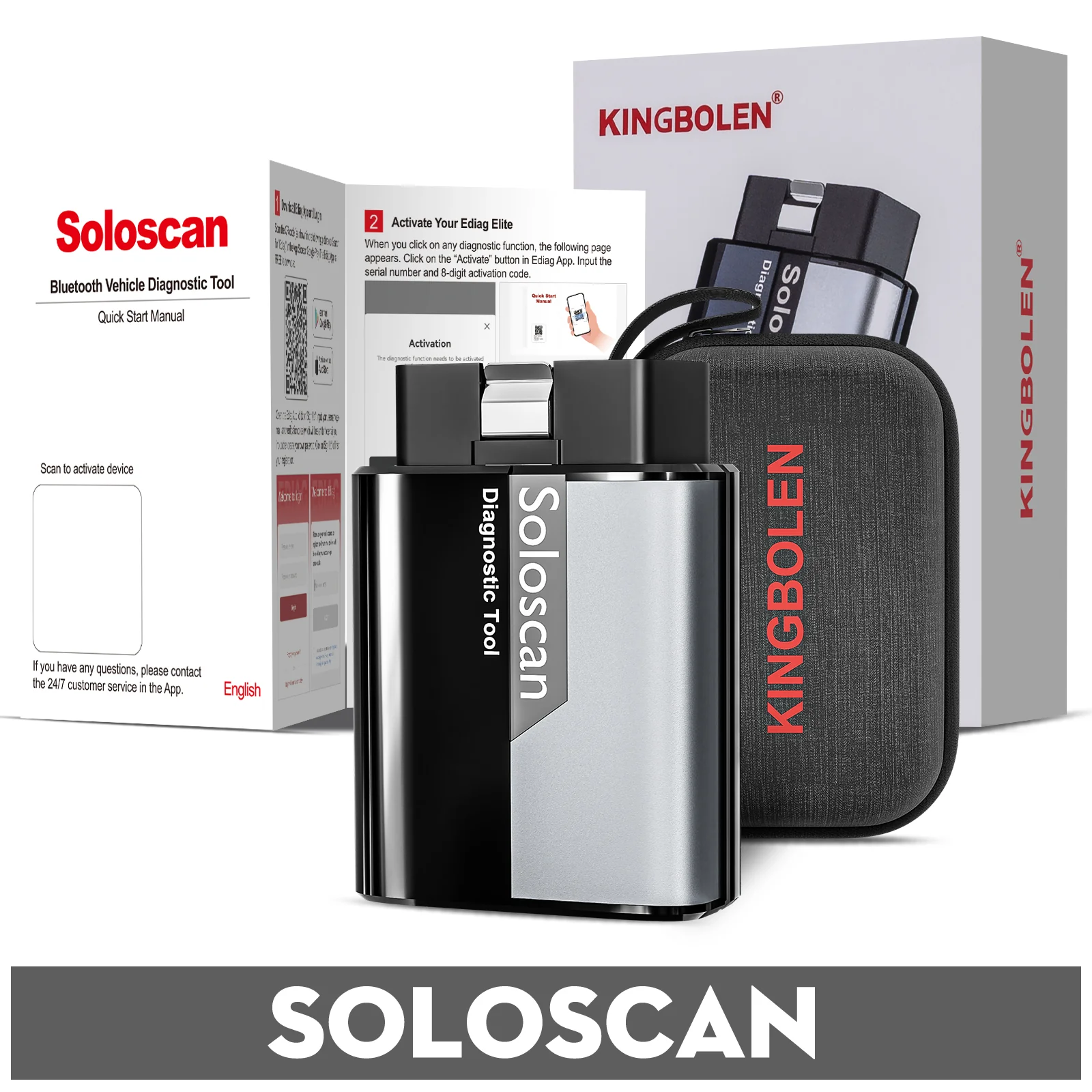 KINGBOLEN SOLOSCAN OBD2 Bluetooth Scanner for BMW & Rolls-Royce– Lifetime Free Updates, Bi-Directional Control, ECU Coding & Full System Diagnostics - Image 10