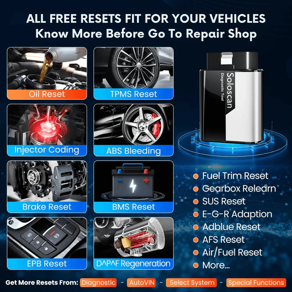 KINGBOLEN SOLOSCAN OBD2 Bluetooth Scanner for GM & Chevrolet– Lifetime Free Updates, Bi-Directional Control, ECU Coding & Full System Diagnostics - Image 4