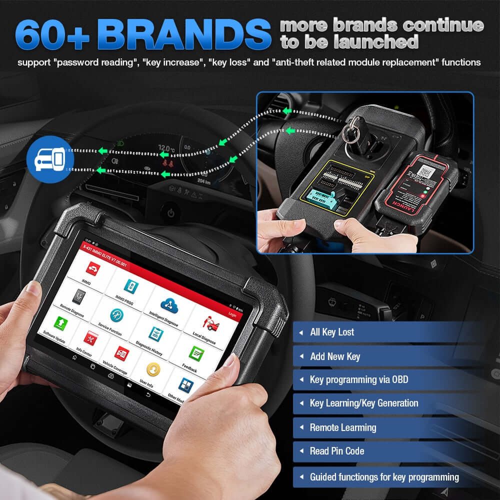 LAUNCH® X431 IMMO Elite Key Programmer All System With 40+ Reset Service Diagnostic Tool Support CANFD & DOIP - Image 5