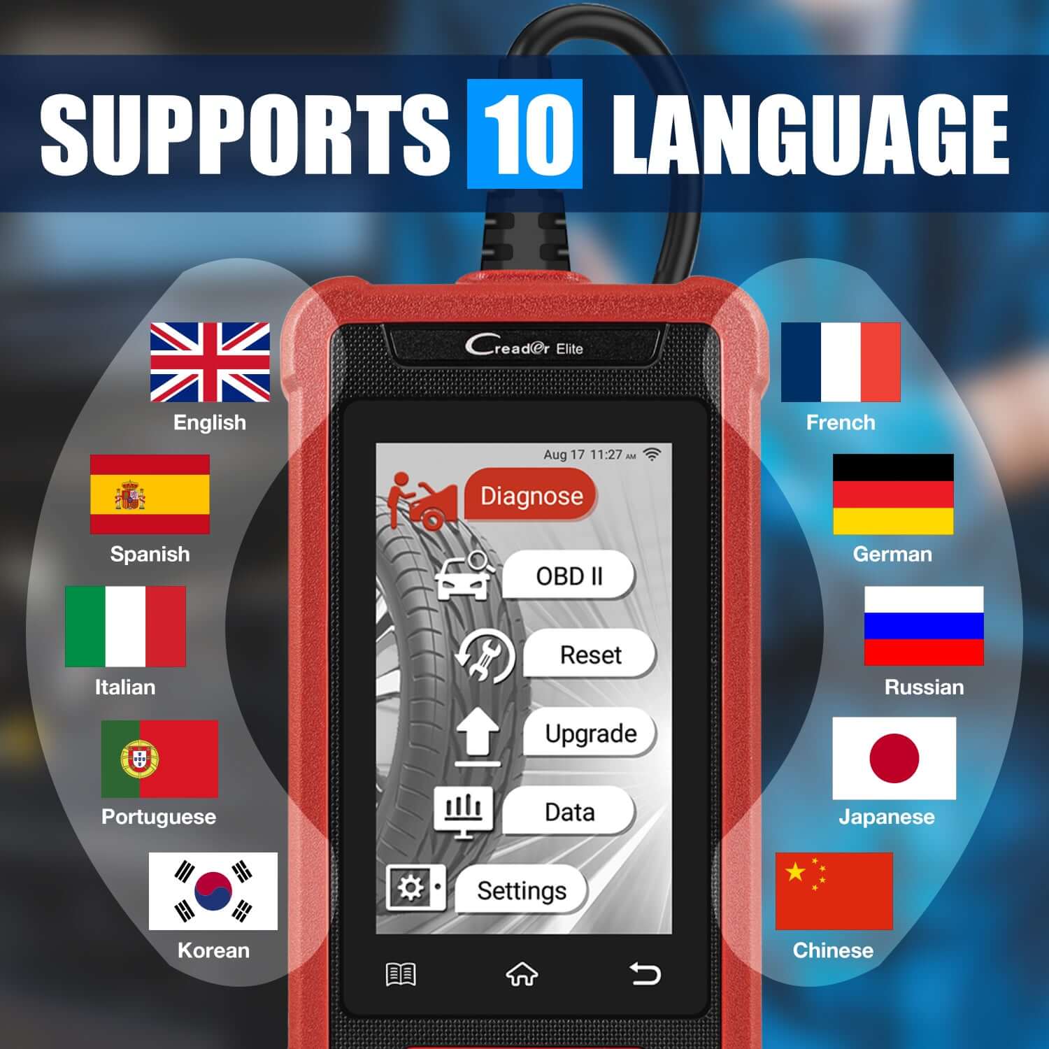 LAUNCH® Creader Elite 200/202/205 ABS and SRS OBD2 Scanner - Image 8
