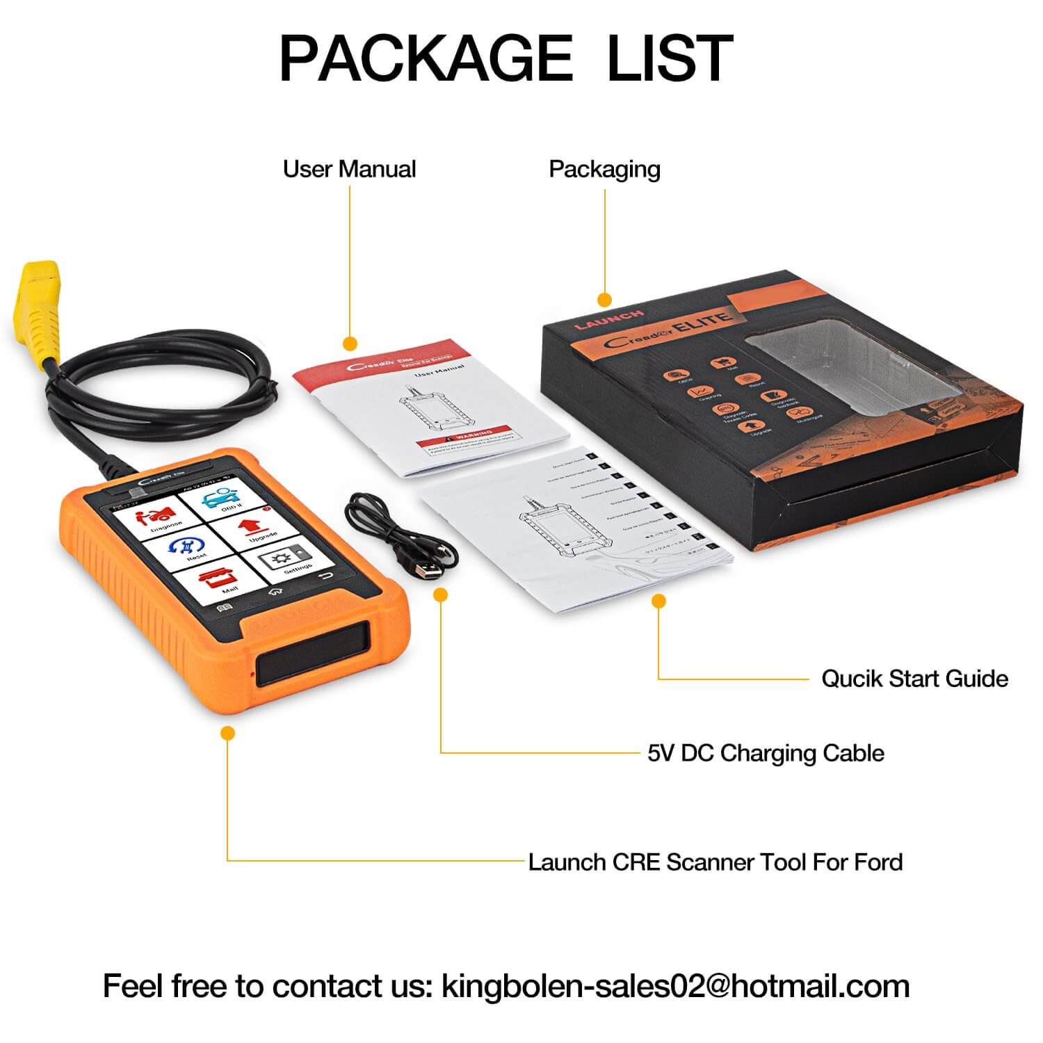 LAUNCH X431 Creader Elite For Ford Code Reader Bidirectional Diagnostic Tool Scanner(Support Lincoln, Ford China, Mazda) - Image 8