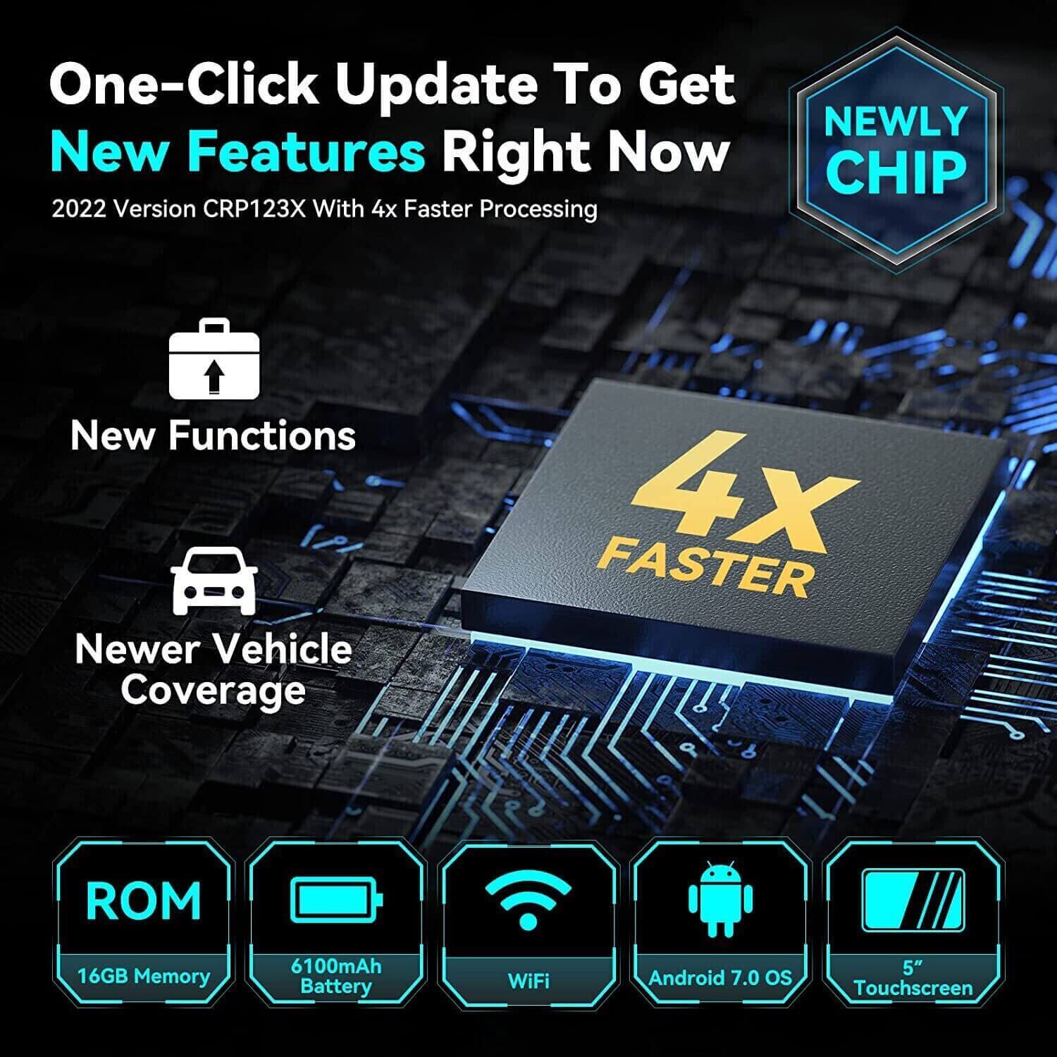 2025 LAUNCH CRP123 V2.0 Elite OBD2 Scanner – Engine/ABS/SRS/Transmission Diagnostic Tool, Airbag Code Reader with 3 Reset Functions: Oil, Throttle Relearn, SAS, Lifetime Free Updates - Image 8