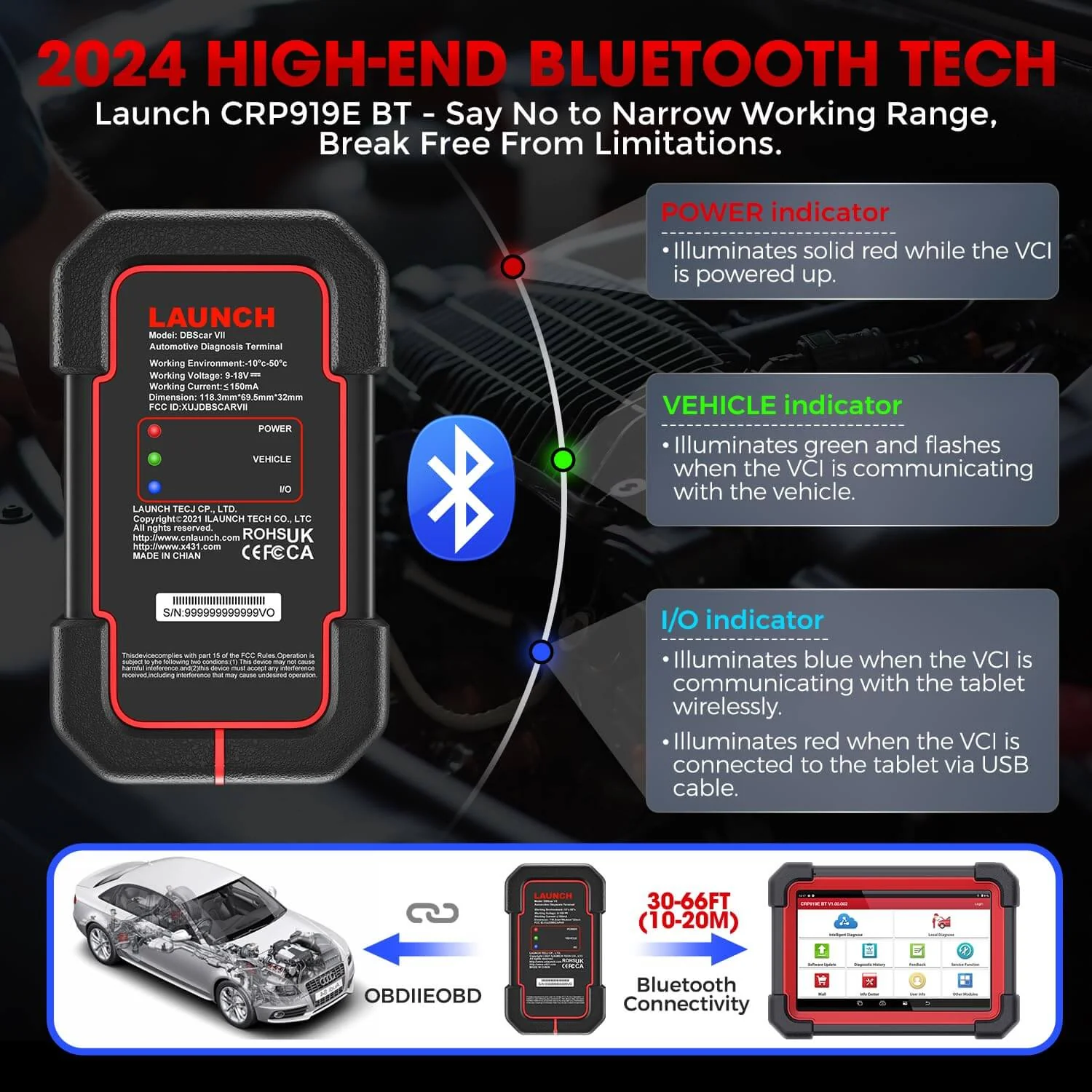 LAUNCH® X431 CRP919EBT Wireless CAN-FD OBD2 Sanner with Bi-directional ECU Coding Functions - Image 10