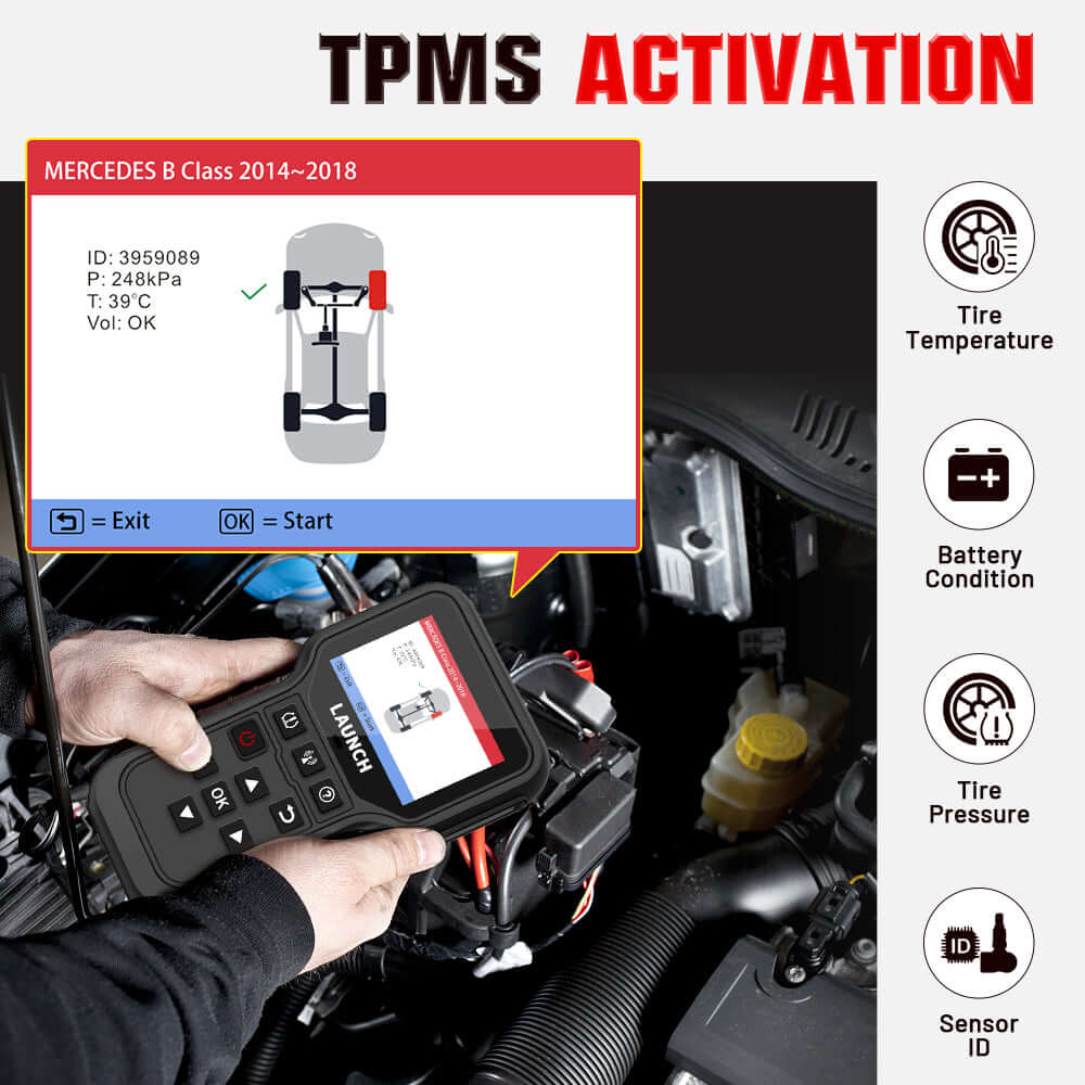 LAUNCH® CRT5011E TPMS Sensor Relearn and Program Tool - Image 6