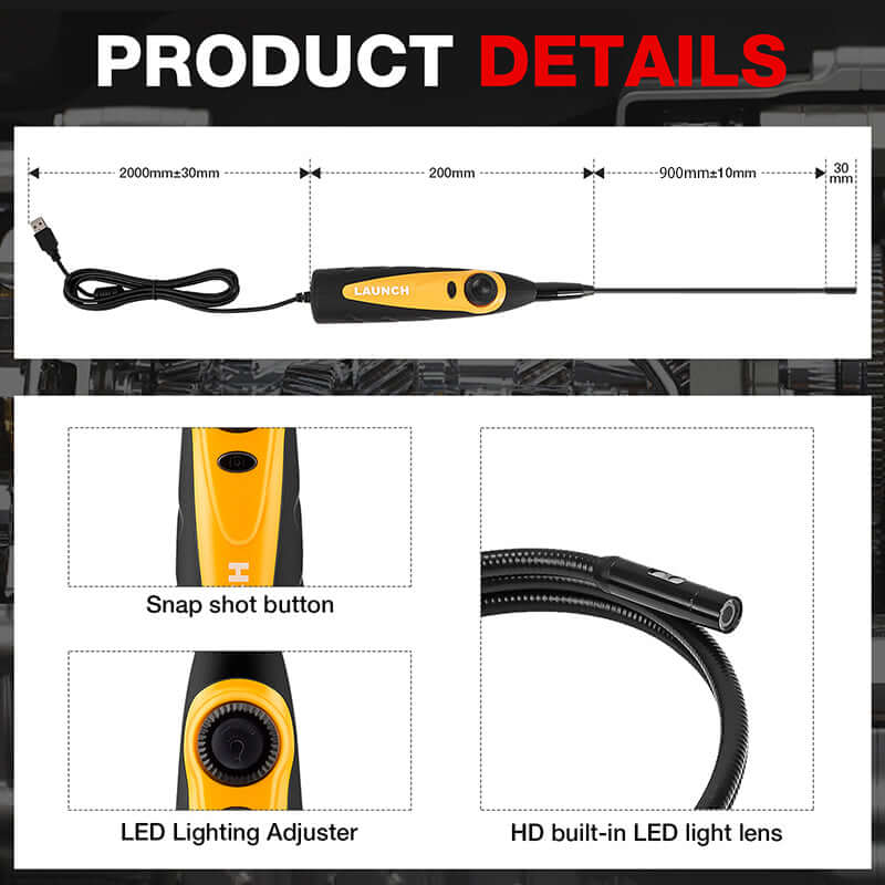 LAUNCH® VSP-600 HD Video Borescope - Image 7