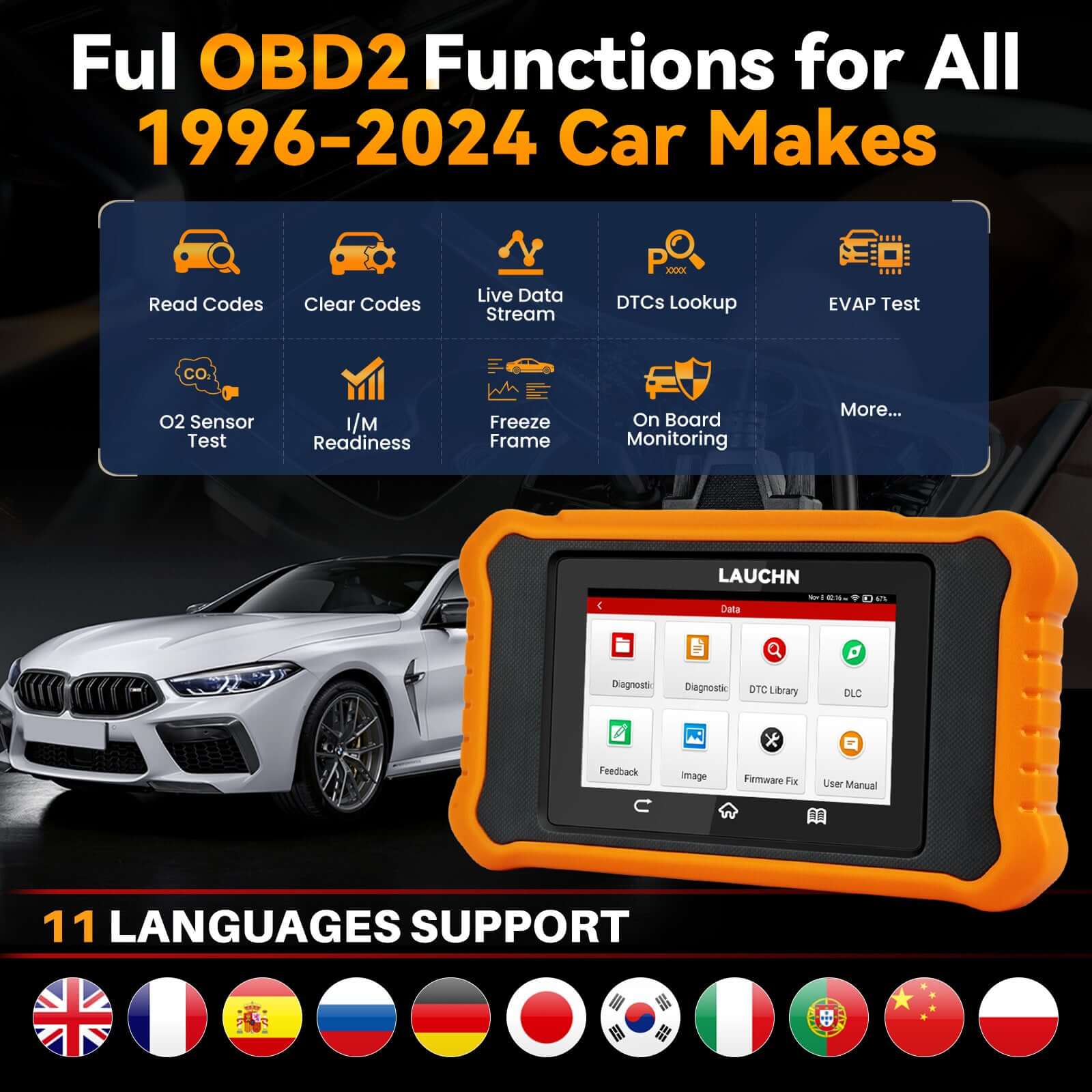 LAUNCH X431 Creader Elite 2.0 for CHRYSLER Bi directional Diagnostic Tool (Support Chrysler/Dodge/Jeep) - Image 4
