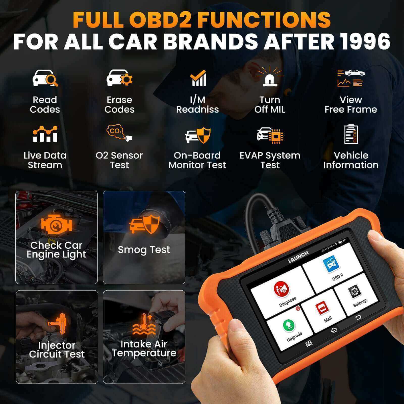 LAUNCH X431 Creader Elite 2.0 for Peugeot Bi directional Diagnostic Tool (Support Peugeot/Citroen) - Image 3