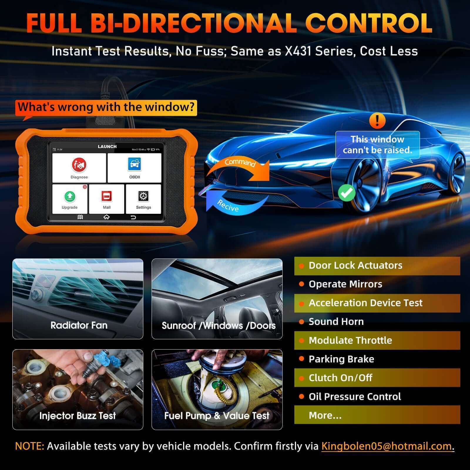 LAUNCH X431 Creader Elite 2.0 for Peugeot Bi directional Diagnostic Tool (Support Peugeot/Citroen) - Image 5