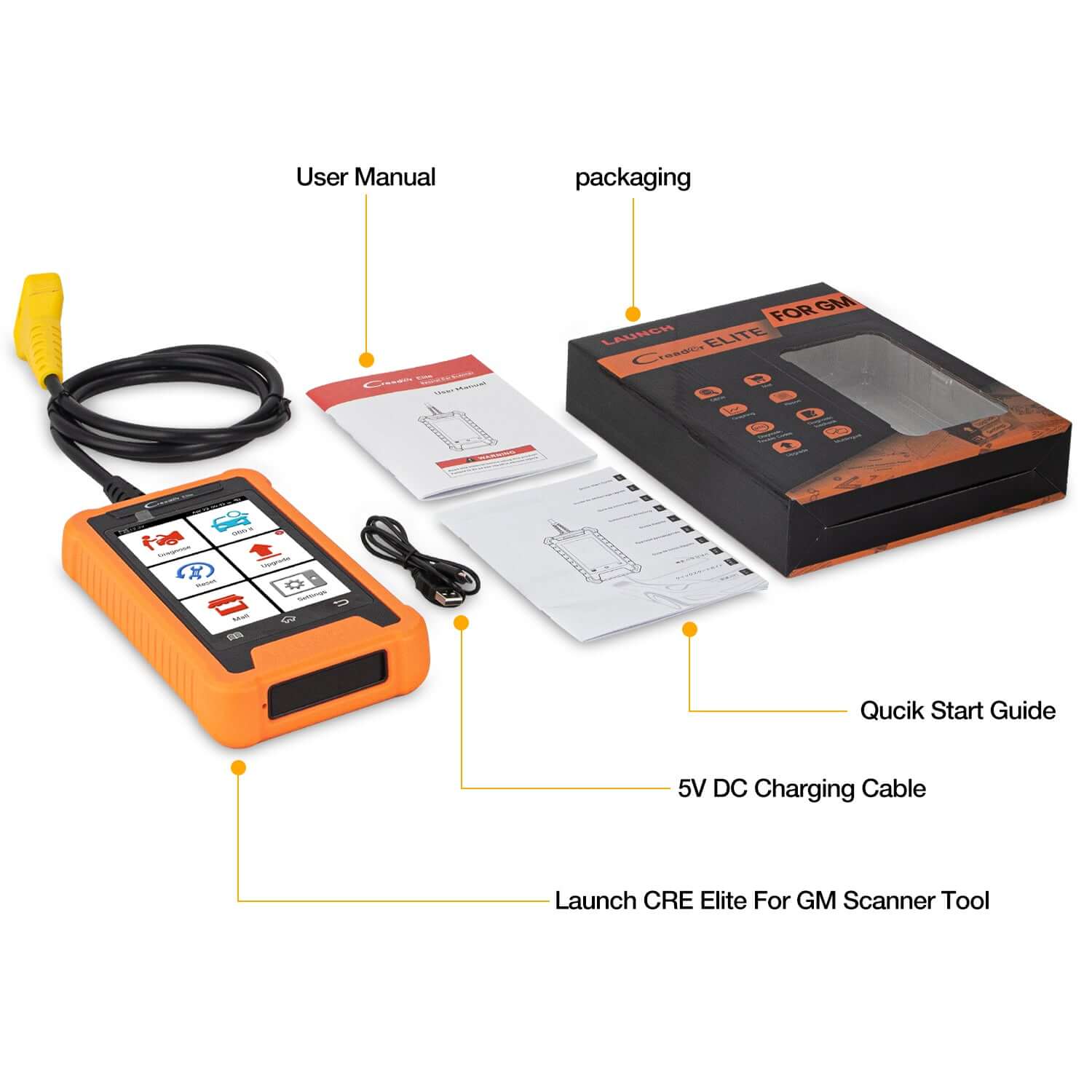 LAUNCH X431 Creader Elite For GM Professional Code Reader Bi directional Diagnostic Tool (Support Buick, Chevrolet, China Chevrolet, Cadillac, SGM, GMC) - Image 7