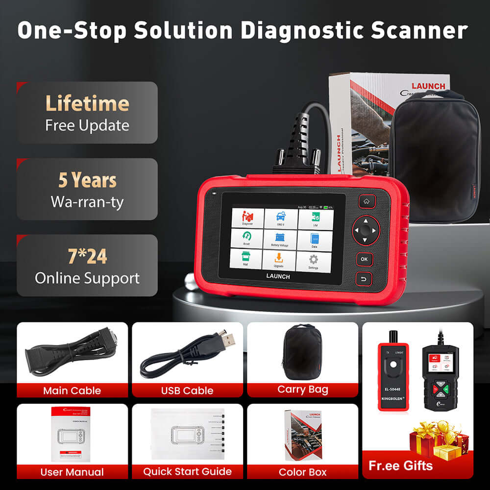2025 LAUNCH CRP129I V2.0 Elite OBD2 Scanner – FCA AutoAuth, Engine/ABS/SRS/Transmission Code Reader with 12 Resets & Injector Coding, Lifetime Updates - Image 9