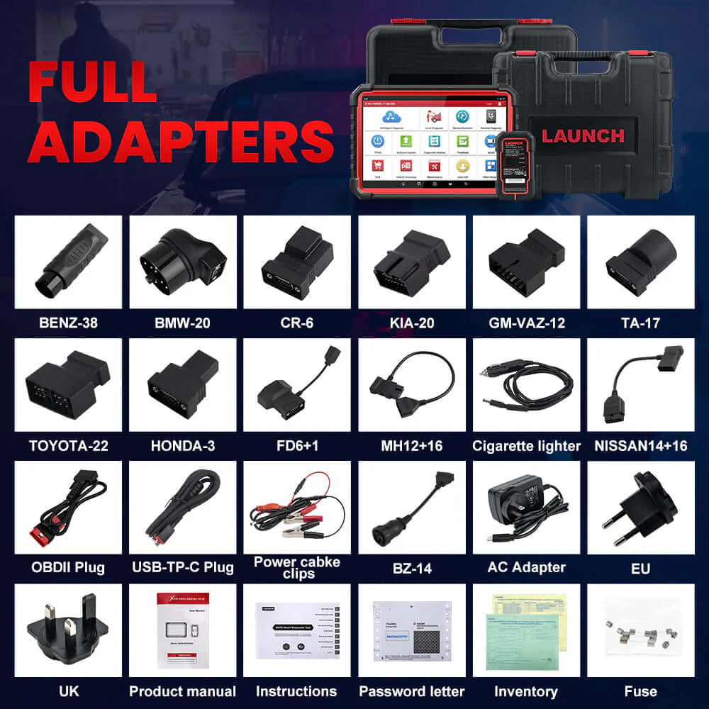 LAUNCH® X431 PRO3S+ V5.0 10.1’ INCH Full System Car Diagnostic Tools with CAN FD, OBD/OBD2 Full System Scanner & Topology Map - Image 13