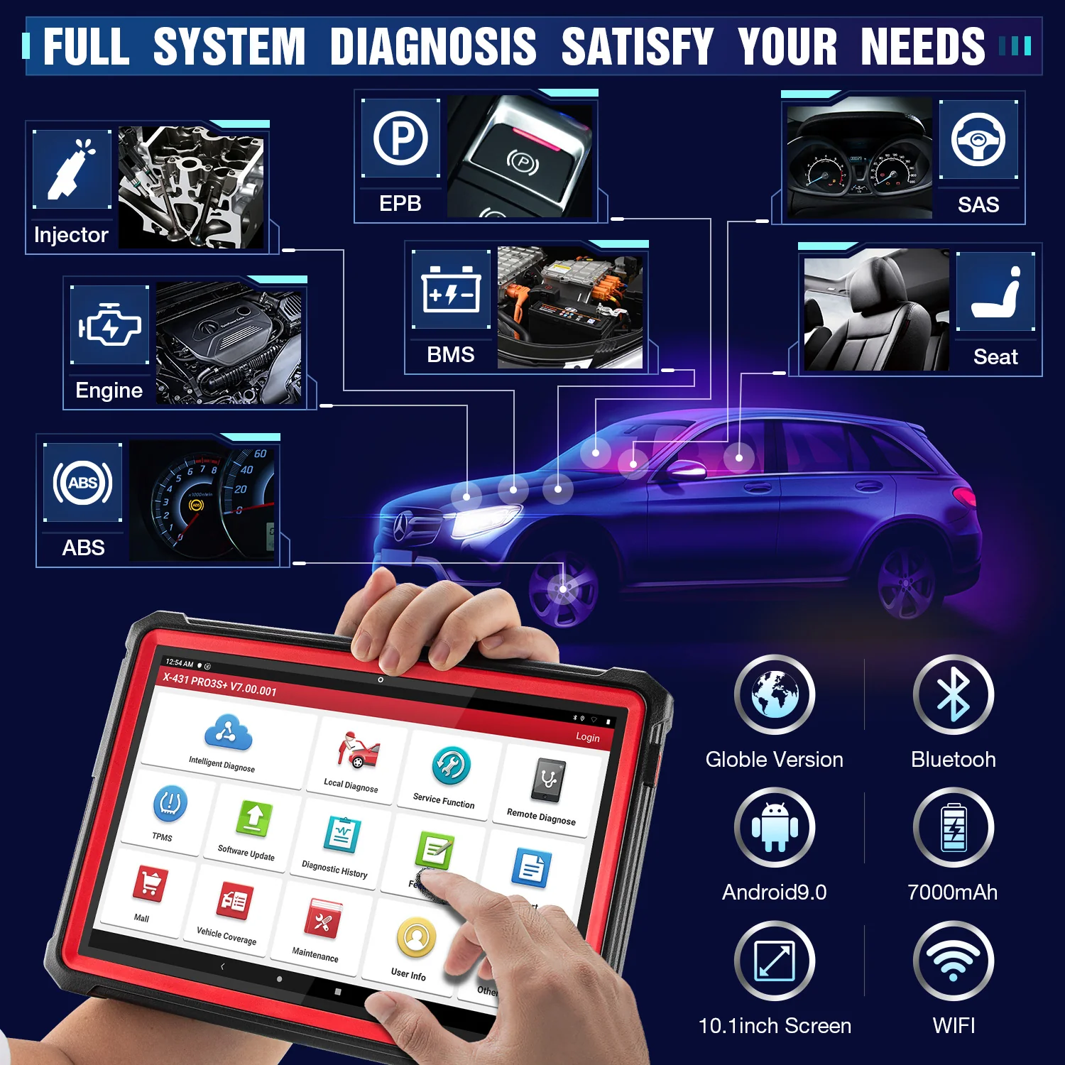 2026 LAUNCH X431 PRO3S+ V2.0 – Advanced Bi-Directional Diagnostic Scanner with ECU Coding & Topology - Image 4