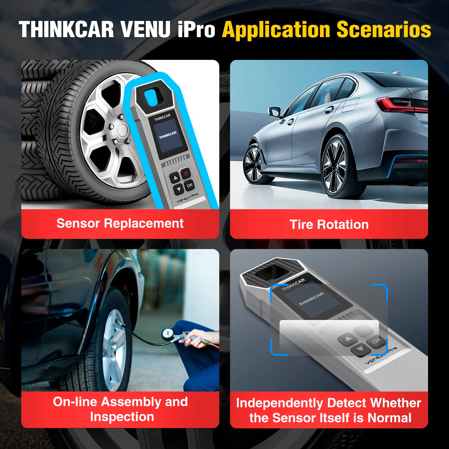 VENU-i Pro TPMS Sensor Tool – Diagnose, Program, Relearn Tire Sensors – Supports Thinkdiag, THINKTOOL, Kingbolen K Series – Enhanced THINKTPMS G2 - Image 5