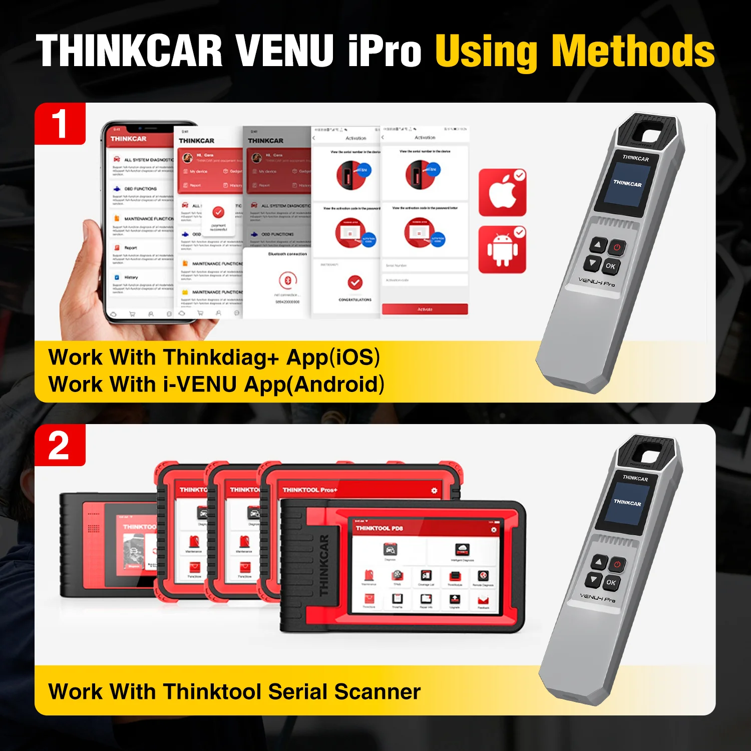 VENU-i Pro TPMS Sensor Tool – Diagnose, Program, Relearn Tire Sensors – Supports Thinkdiag, THINKTOOL, Kingbolen K Series – Enhanced THINKTPMS G2 - Image 8